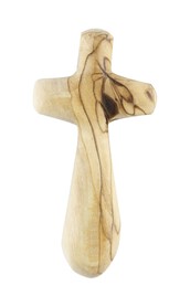 Krzyż z drzewa oliwnego - ręcznie zrobiony